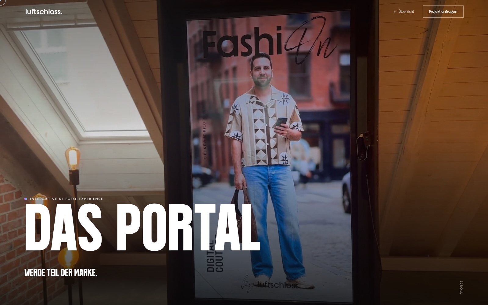 Das Portal – KI-gestützter Fotoscreen von Luftschloss